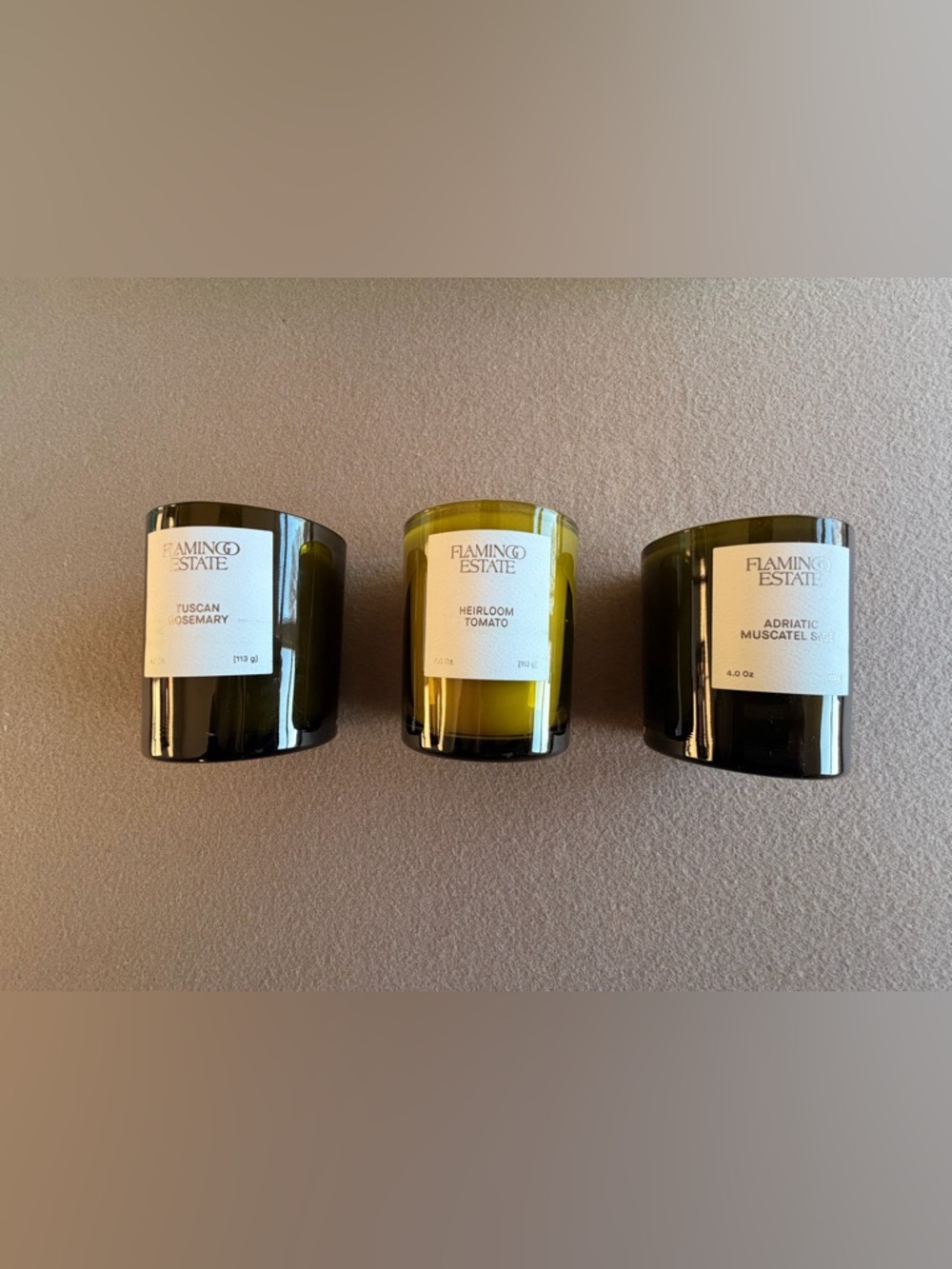 Flamingo Estate Mini Three Sisters Candle Set, iconic scents. Retail: $98 - Picture 8 of 8